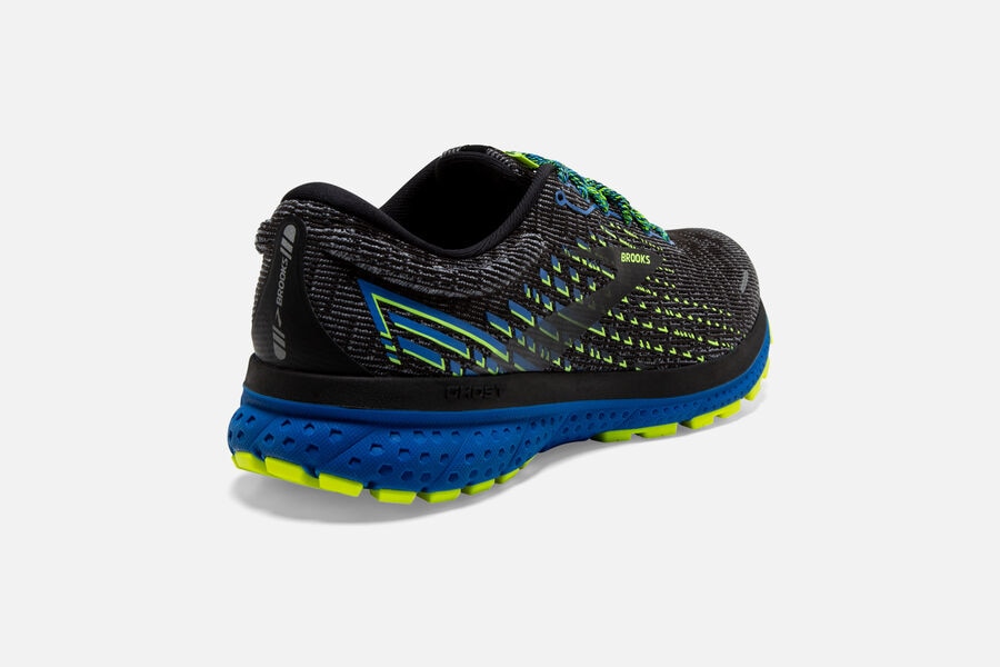 Brooks Israel Ghost 13 Road Running Shoes Mens - Black/Blue - PDY-025346